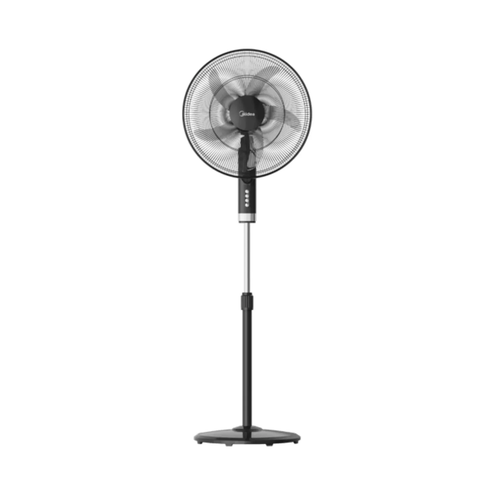 Midea Stand Fan 18" Black Metal Grill With Remote