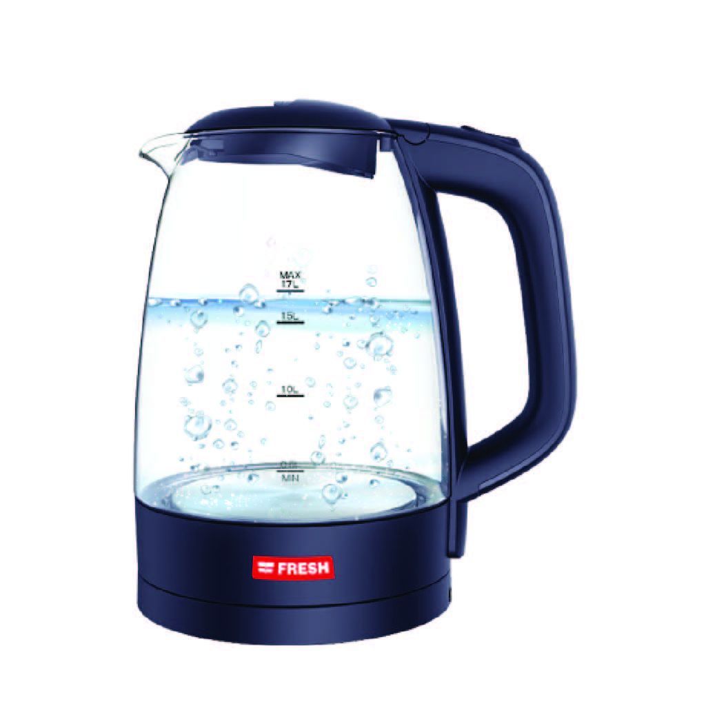 غلاية فريش زجاج LED سعة 1.7 لتر، EGK17000