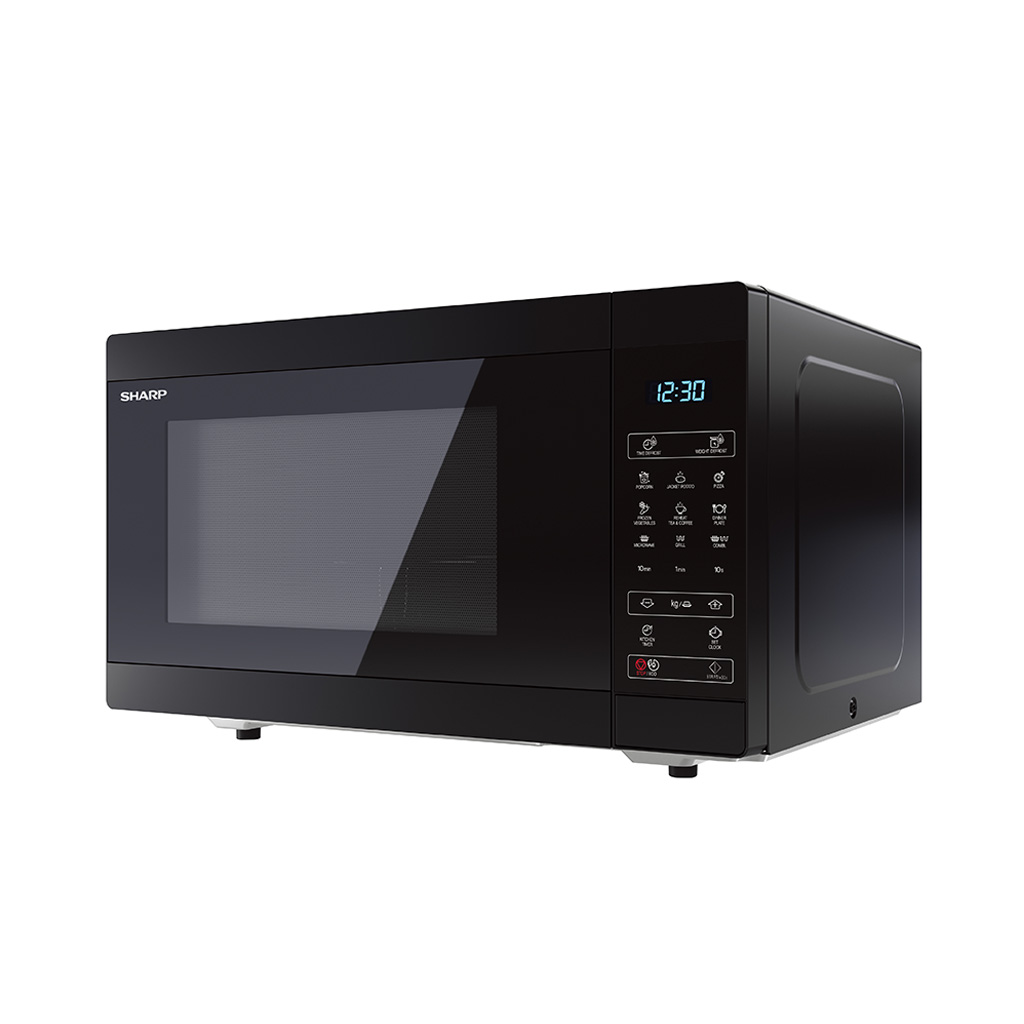 ميكروويف شارب بشواية 25 لتر 900 وات 6 قوائم - أسود - R-250MGR-BK2