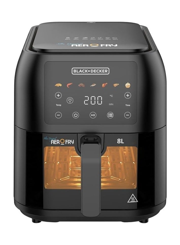 قلاية هوائية بلاك+ديكر ديجيتال 8 لتر 1700 وات SAF80W-B5
