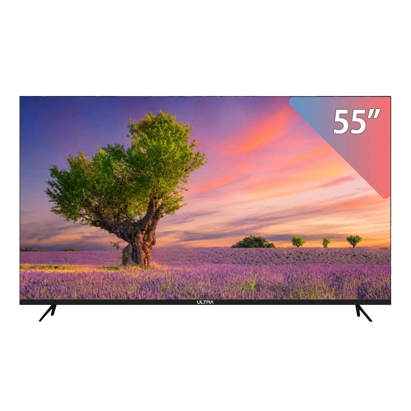 شاشة ألترا 55 بوصة سمارت 4K بدون إطار بريسيفر داخلي - UT55SUH3