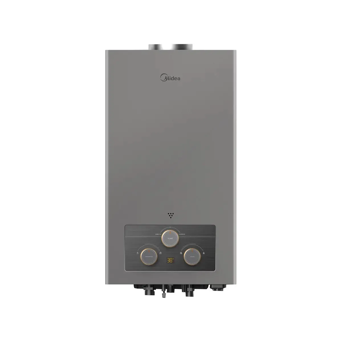 Midea Gas Water Heater 10Liter Silver - Cylinder Gas