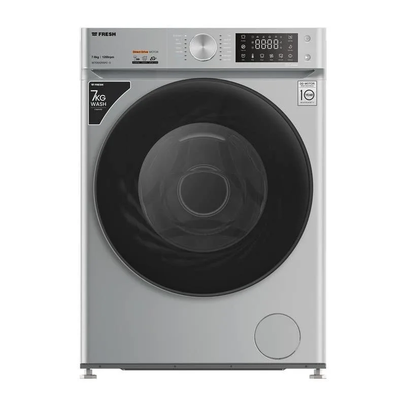 غساله فول اتوماتيك فريش ، تحميل امامي ، 7 كجم ، 1200 لفه/دقيقه ،W7DD1255PC-S Inverter - فضي